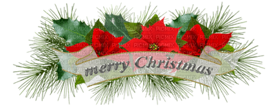 merry christmas  text deco - PNG gratuit