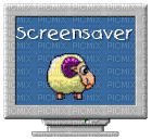 sheep computer screen - GIF animé gratuit