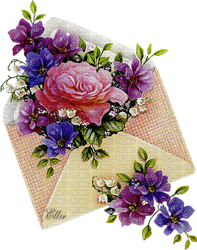 Flowers purple bp - Ingyenes animált GIF