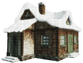 Winterhaus - Besplatni animirani GIF