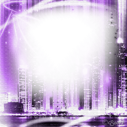 soave frame city purple - PNG gratuit