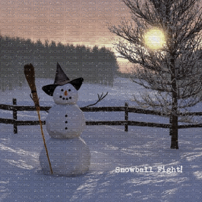 Snowball Fight - Besplatni animirani GIF