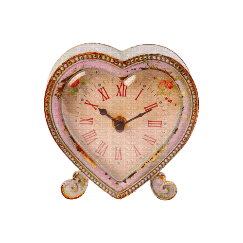 kikkapink deco scrap vintage clock - ingyenes png