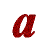 Kaz_Creations Alphabets Colours Red Letter A - GIF animé gratuit