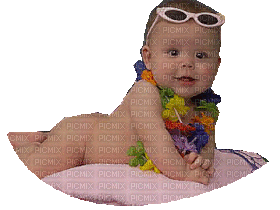 Animated Beach Baby Bebe - Gratis geanimeerde GIF
