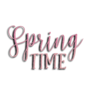 kikkapink spring time text pink - darmowe png