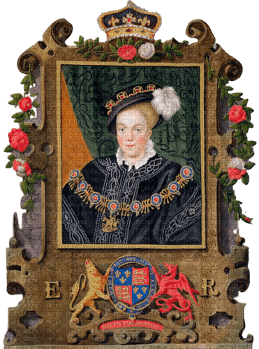 Edward VI Tudor Cadre Frame Painting - 無料png