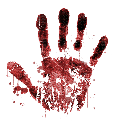 halloween gothic hand blood main - Free PNG