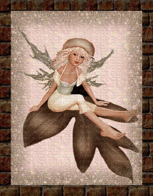 cadre femme papillon - GIF animado grátis