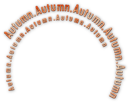 soave text autumn circle  ​orange - PNG gratuit