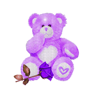 purple bear - Бесплатный анимированный гифка