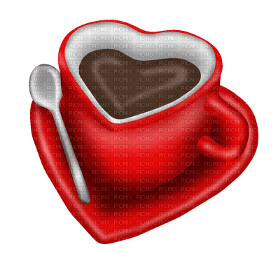 Heart Kop of Cafee - png gratis