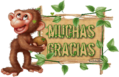 Muchas Gracias - Bezmaksas animēts GIF
