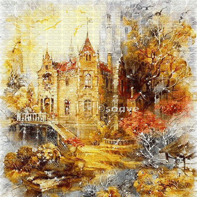 soave background  autumn animated vintage - Gratis geanimeerde GIF