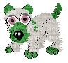 Petz Green and White Scottish Terrier - Безплатен анимиран GIF