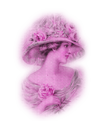 dolceluna purple vintage femme woman hat - gratis png