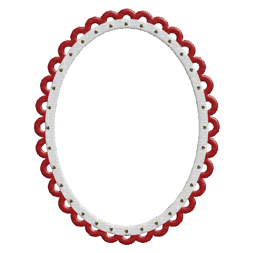 Frame. Circle. Red. White. Leila - Ilmainen animoitu GIF