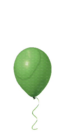 Green Balloon - Free animated GIF