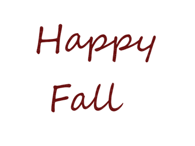 happy fall text letter  Quotes tube red - бесплатно png