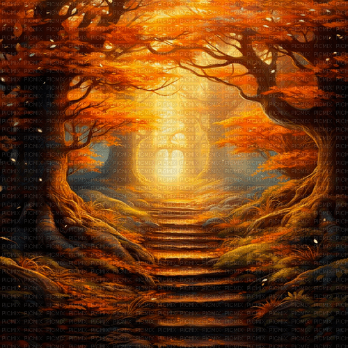 autumn background by nataliplus - PNG gratuit