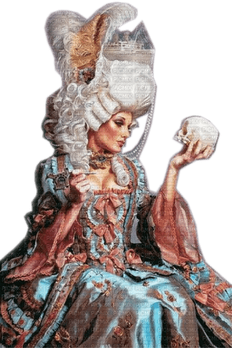 Rena Rokoko Frau Fantasy gothic woman - png gratis
