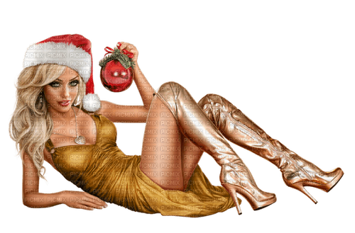 christmas woman by nataliplus - 免费PNG