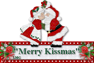 Merry Kissmas - GIF animé gratuit