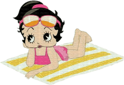 betty boop beach plage - Free PNG