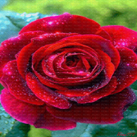Red rose - Zdarma animovaný GIF