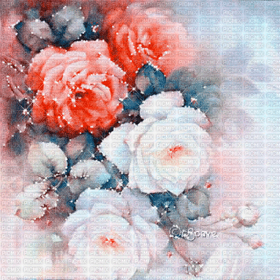 soave background animated vintage texture flowers - 無料のアニメーション GIF