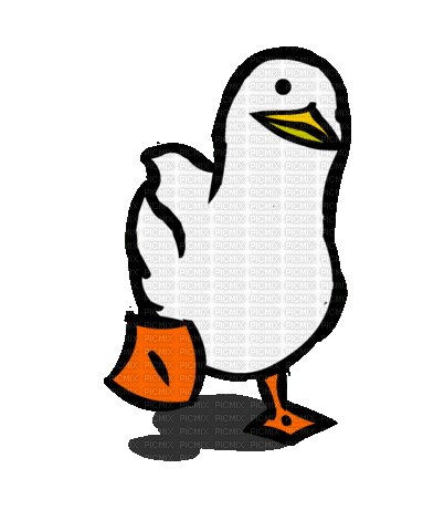 funny duck - GIF animado grátis