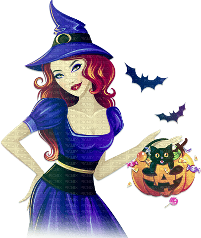 soave woman halloween witch fashion cat pumpkin - nemokama png