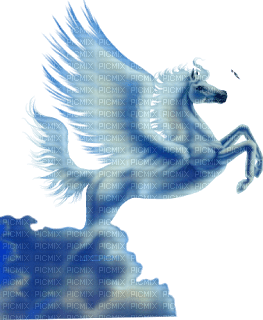 Unicornio Azul - gratis png