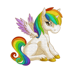 rainbow alicorn - zdarma png