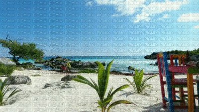 beach, ranta, maisema, landscape - GIF animado gratis