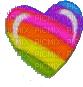 Rainbow heart - png gratis