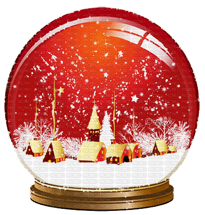 soave deco christmas animated winter globe - Zdarma animovaný GIF