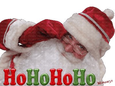 christmas-santa claus-text-word-hohoho-deco-minou52 - ingyenes png