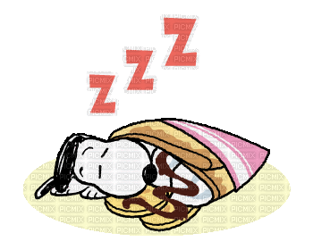 Sleep.Snoopy.gif.Victoriabea - GIF animé gratuit