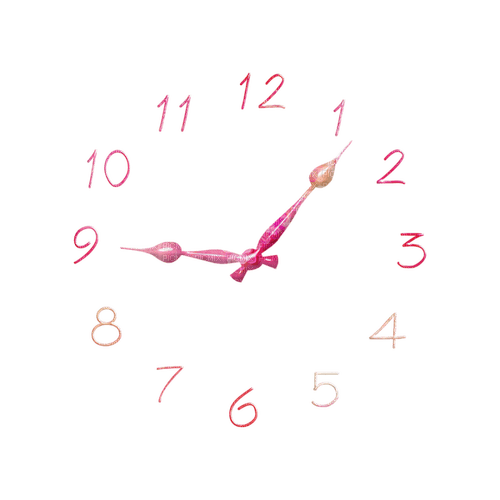 Time Clock Pink - Bogusia - bezmaksas png