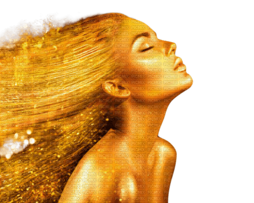 woman model gold dolceluna - besplatni png