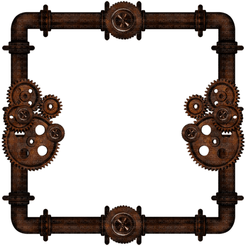 kikkapink steampunk gothic brown frame - besplatni png