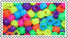 neon beads stamp - png grátis