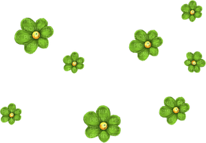 Kaz_Creations St.Patricks Day Deco Flowers - Free PNG