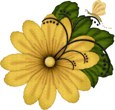 Kaz_Creations Deco Flower Butterfly Insects  Colours - бесплатно png