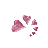 Coeurs roses - Ilmainen animoitu GIF