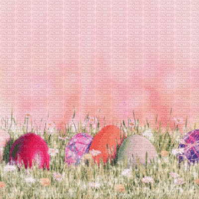 Pink Easter Background - GIF animé gratuit