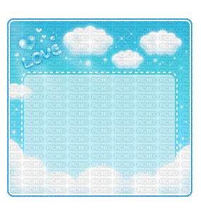 blue clouds - 無料のアニメーション GIF