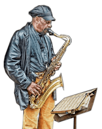 Rena Jazz Blues Musik Man Saxophon - kostenlos png