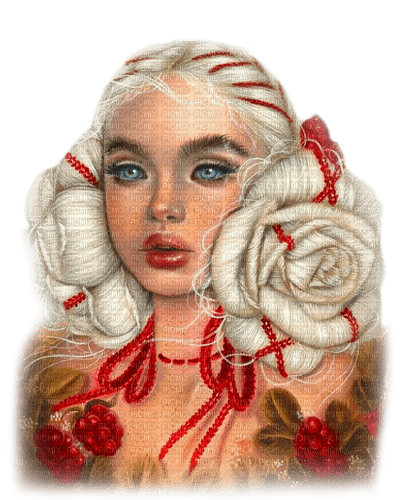 Fantasy.Woman.White.Red - 無料png